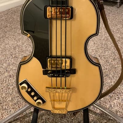 Left-Handed Hofner Deluxe Bass 5000/1 w/OHSC - Mint Condition image 1