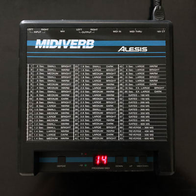 Alesis Midiverb 1, 1986, made in usa image 2