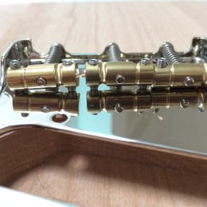 Gotoh Bridge for Bigsby B5 Telecaster Tele No Lip Gotoh InTune Compensated Saddles  Nickel plated image 2