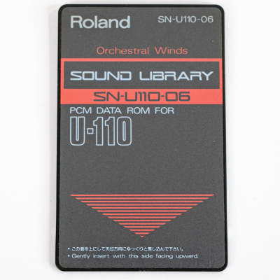Roland SN-U110-06 Orchestral Winds Sound Library PCM Data Rom For U-110