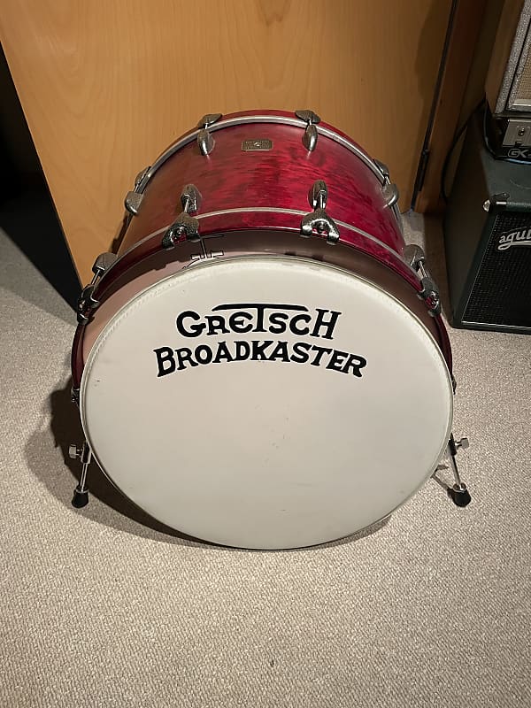 Gretsch Broadcaster USA 22"x14" bass drum Satin Rosewood Reverb