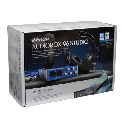 New PreSonus AudioBox 96 Studio Recording Bundle (Blue Edition) + KRK RP5G4 Rokit 5" G4 Speakers image 2