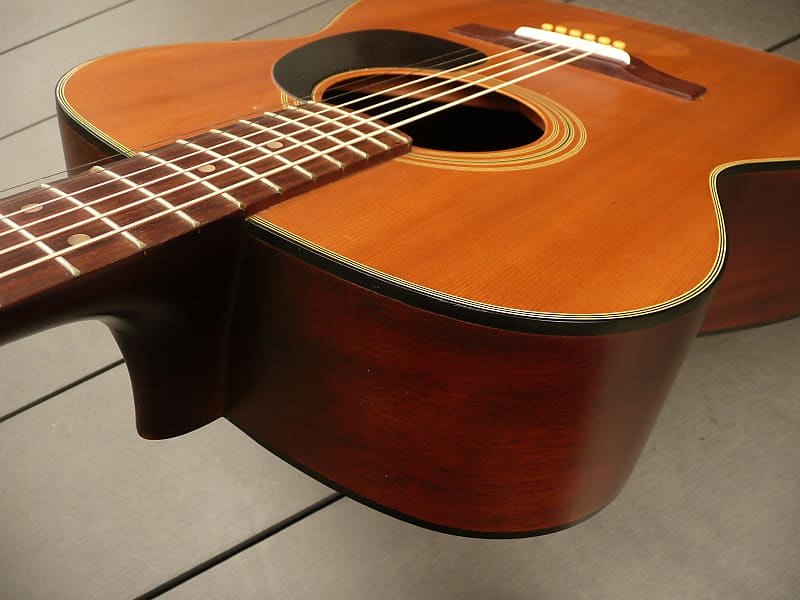 Maruha F-100M D size guitar by F.Hashimoto 1970's Natural