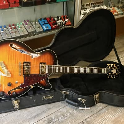 D'Angelico Excel EX-SS Semi-Hollow with Stairstep Tailpiece Sunburst image 1