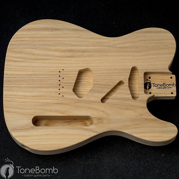 Alder ToneBomb Tele Ashtray Bridge Unfinished Telecaster 1224 Guitar Body