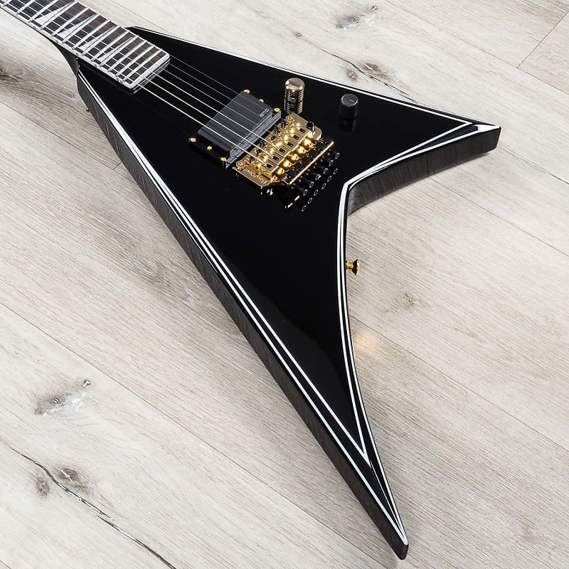 Jackson Concept Series Rhoads RR24 FR H Guitar, Ebony Fretboard, Black with  White Pinstripes | Reverb