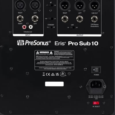 PreSonus Eris Pro Sub 10 10-inch Active Studio Subwoofer image 5