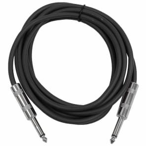 SEISMIC AUDIO New 6 PACK Black 1/4" TS 10' Patch Cables - Guitar - Instrument image 2