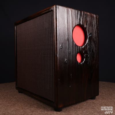1x12 Speaker Cab | Unloaded | Solid Fir | Shou Sugi Ban (Burned Wood) Style #0079 for sale