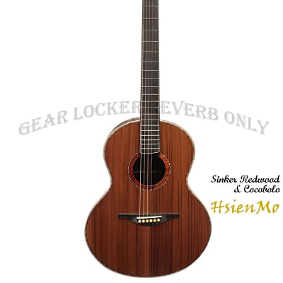 Hsien Mo all solid Sinker Redwood & cocobolo F body Acoustic Guitar (custom made) image 2