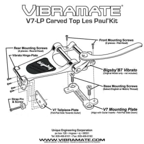 Vibramate V7 LP Bigsby Mount image 2