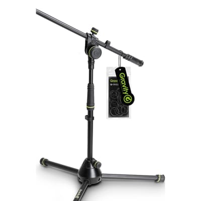 Gravity Stands Microphone Stand With Folding Tripod Base And 2-Point  Adjustment Telescoping Boom Short Regular | Reverb