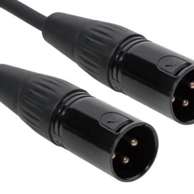 SuperFlex GOLD SFP-101XMXM Patch Cable, XLR Male to XLR Male - 1' image 1