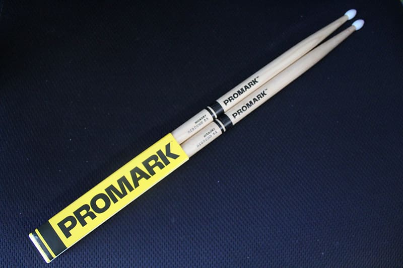 Promark by D'Addario Rebound 5A Hickory Nylon Tip Drum Sticks RBH565N image 1
