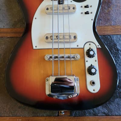Jedson short scale vintage Telecaster bass MIJ Teisco/Kent-style 1960s - Sunburst image 2