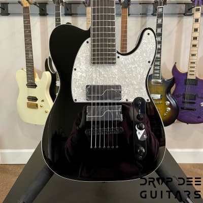 ESP LTD Stephen Carpenter Signature SCT-607 Baritone 7-String Electric Guitar w/ Case-Black for sale