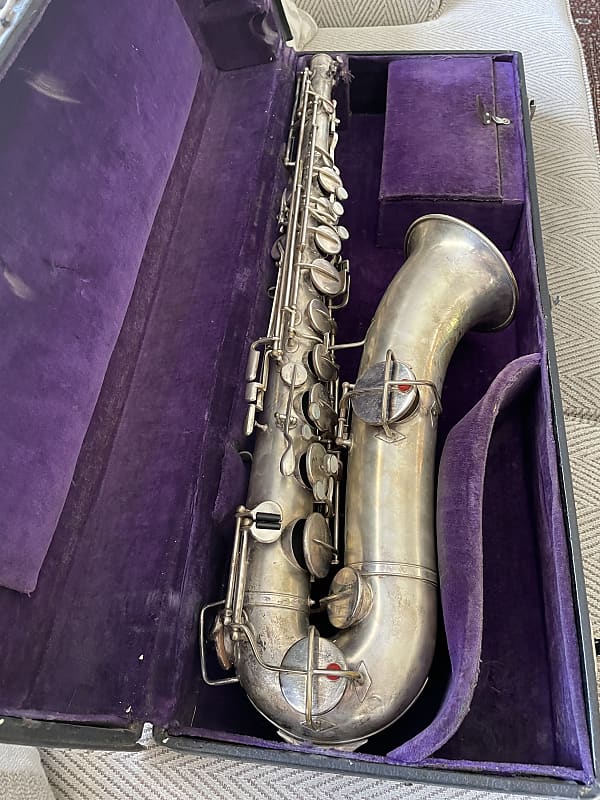 Wurlitzer (Buescher) Tenor Saxophone 1914 Silver Plate | Reverb