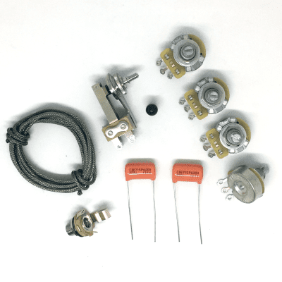 GuitarSlinger Parts SG Wiring Kit CTS 500k Pots Switchcraft Toggle Switch SPRAGUE Orange Drop image 2