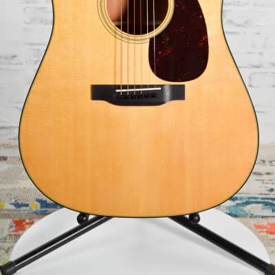 Martin D-18 Standard Dreadnought Natural Acoustic Guitar With Hard Case image 1
