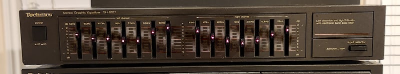 Technics Technics SH-8017 Stereo Graphic Equalizer 1988 - Black  			