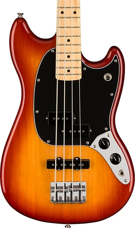 Fender Player Mustang Bass PJ Bass Guitar, Maple Fretboard, Sienna Sunburst image 1