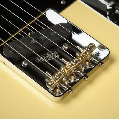 Suhr Eddie's Guitars Exclusive Roasted Classic T Paulownia - Vintage Yellow image 15