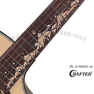Crafter ML G-MAHO ce  Anniversary all Solid Engelmann Spruce & africa mahogany electronics acoustic guitar image 9
