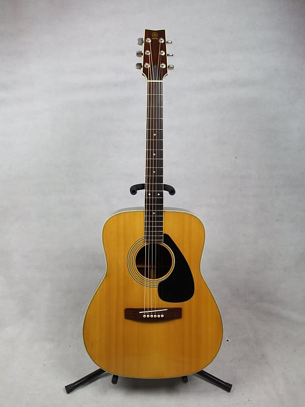 Used Yamaha FG-180-1 Black Label Jumbo Dreadnought Acoustic Guitar w/ Case image 1