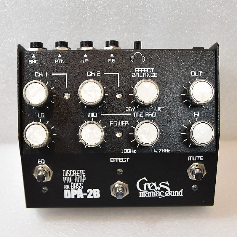 【生産終了品】Crews Maniac Sound BAP-2 ベースプリアンプ ベース用プリアンプ】Crews Maniac Soundより、DPA-2Bの後継機