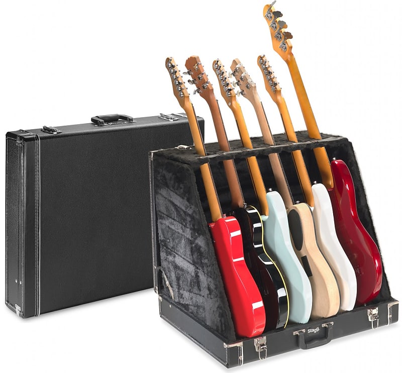 Stagg GDC-6 Universal Guitar Stand Case for 6 Electric or 3 Acoustic Guitars image 1
