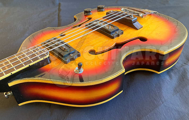 【18％OFF】 TEISCO SCROLL 1960s JAPAN MATSUMOKU VINTAGE SEB-30 HONEY ベース