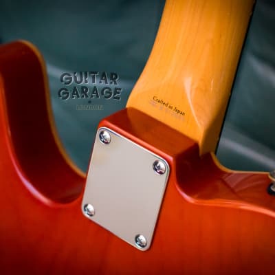 Fender Japan Telecaster neck on a Flame Maple Top Thinline body - unique & lightweight image 9