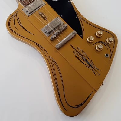 Gibson '65 Firebird V Aged M2M Custom Shop Made to Measure 2017 Gold with black pinstripes image 6