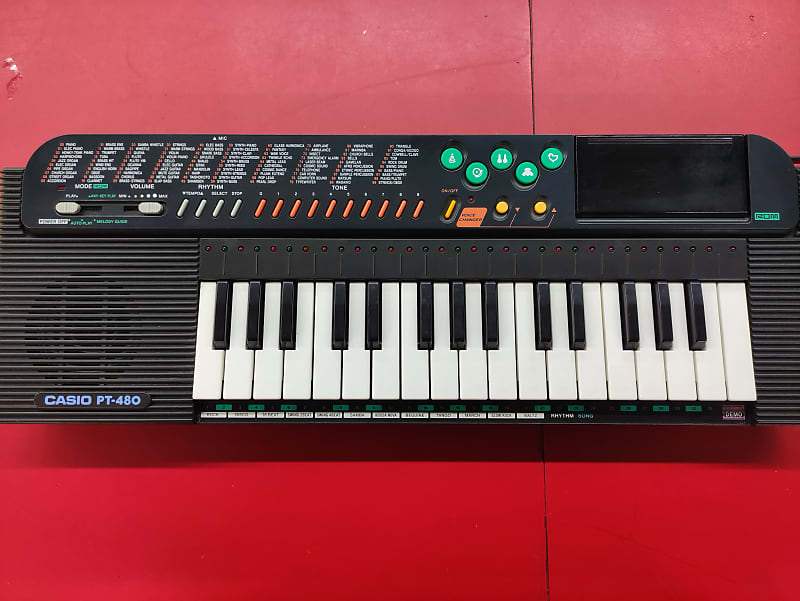【良品】1980年代　CASIO PT-480 電子ピアノ　箱付　ボイスチェンジ 良品】1980年代 CASIO PT-480 電子ピアノ 箱付 ボイスチェンジ