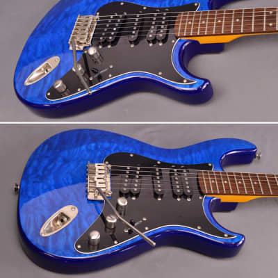 Dean Zelinsky Tagliare Z-Glide Custom Quilt Transparent Blue Maple Flame ~PRISTINE~ Electric Guitar image 8