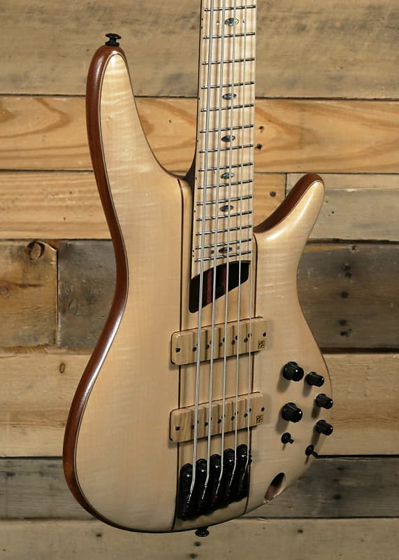 Ibanez Premium SR5FMDX2 5-String Bass Natural w/ Gigbag | Reverb