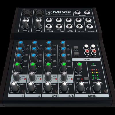Mackie Mix8 8-Channel Compact Mixer image 3