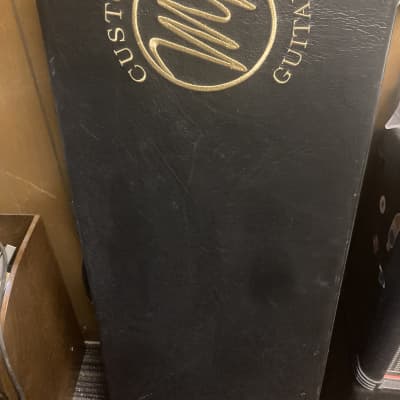 Music Maker Custom Super Strat 2021 Gloss Black w/single ply black pick guard for sale