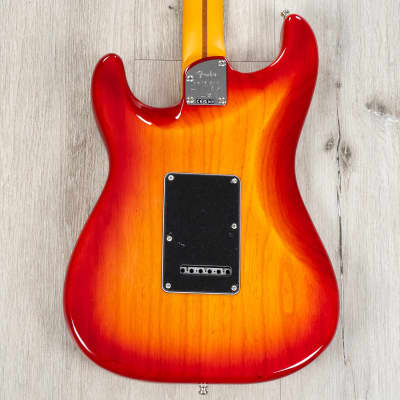 Fender Ultra Luxe Stratocaster Guitar, Maple Fretboard, Plasma Red Burst image 4