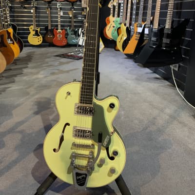 Gretsch G6659T Players Edition Broadkaster Jr. 2020 - 2021 Two-Tone Smoke Green for sale