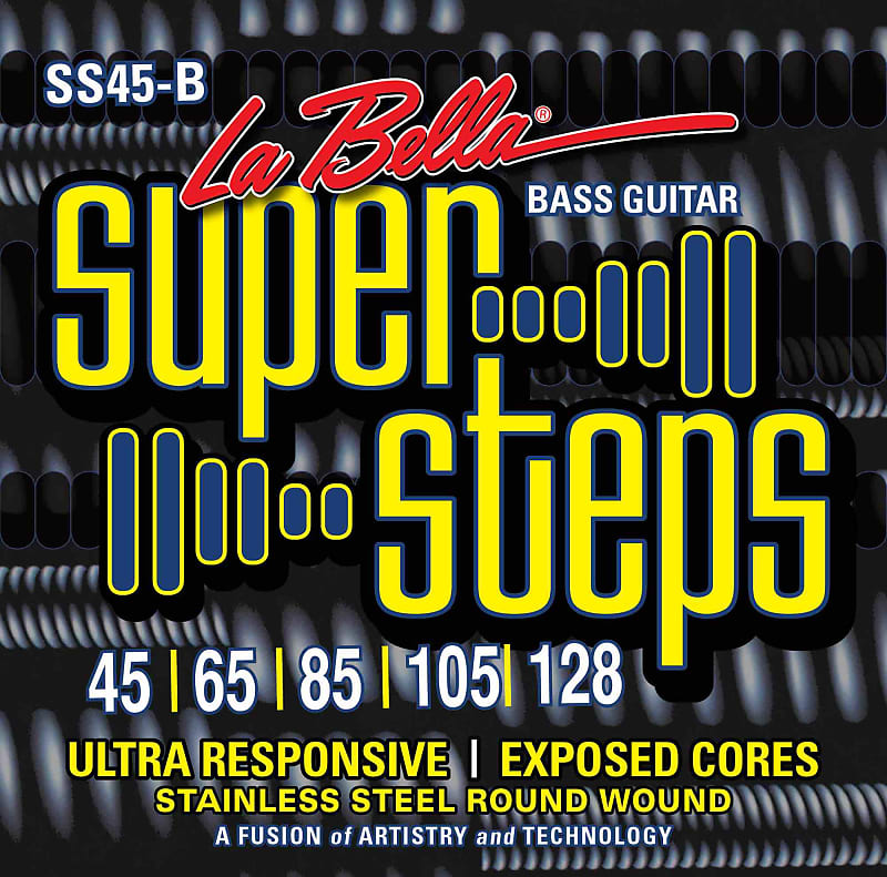 La Bella 760N - Jeu de cordes pour basse électrique 4 cordes Black