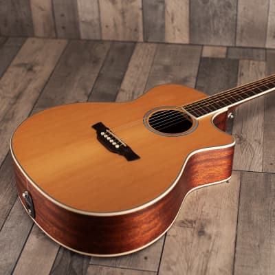Crafter GAE-7 N Natural Electro Acoustic Guitar image 3