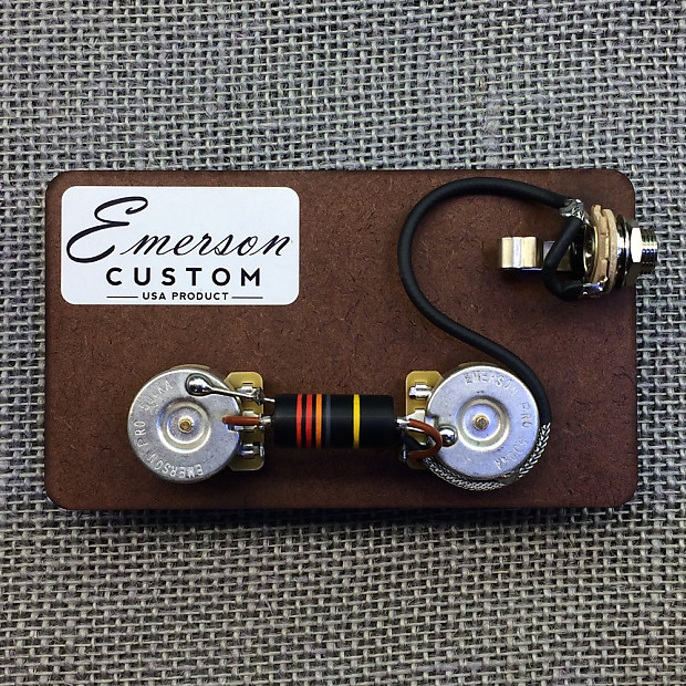 Emerson LPBB-Long Custom Les Paul Long Shaft Prewired Kit w/ 500K Pots image 1