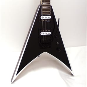 Jackson JS32 King V Floyd Rose Electric Guitar Black w White