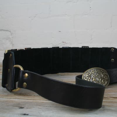 Pinegrove Leather Harmonica Bandolier 16 Slots - Black image 3