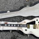 2008 Gibson Les Paul Studio Ebony Fretboard Alpine White Gold Hardware W/OHSC