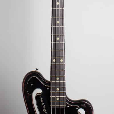 Ampeg  AMB-1 Electric Bass Guitar (1968), ser. #000549, black gig bag case. image 8