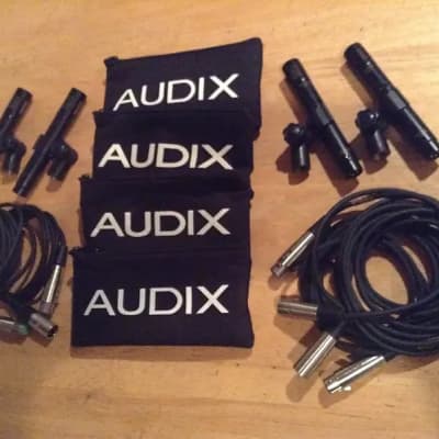 Audix 4 Piece Professional Grade Condenser Mic's Bundle Lot with Mic Cables & Bags image 1