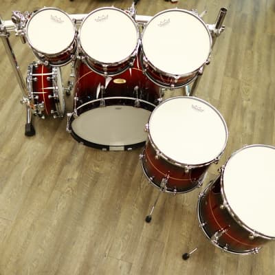 Pearl Reference One 6-Pc Shell Pack (Played by Omar Hakim) 8/10/12/14/16/22 (Red Burst Stripe) image 3