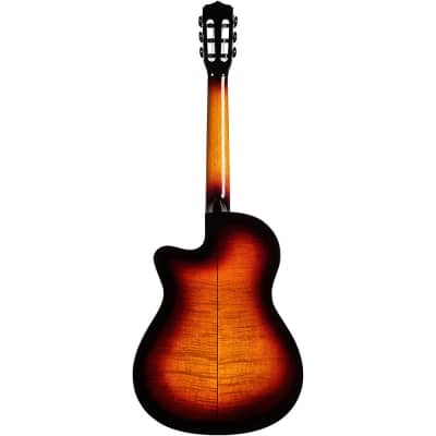 Cordoba Fusion 5 Acoustic-Electric Classical Guitar Ember Burst image 4